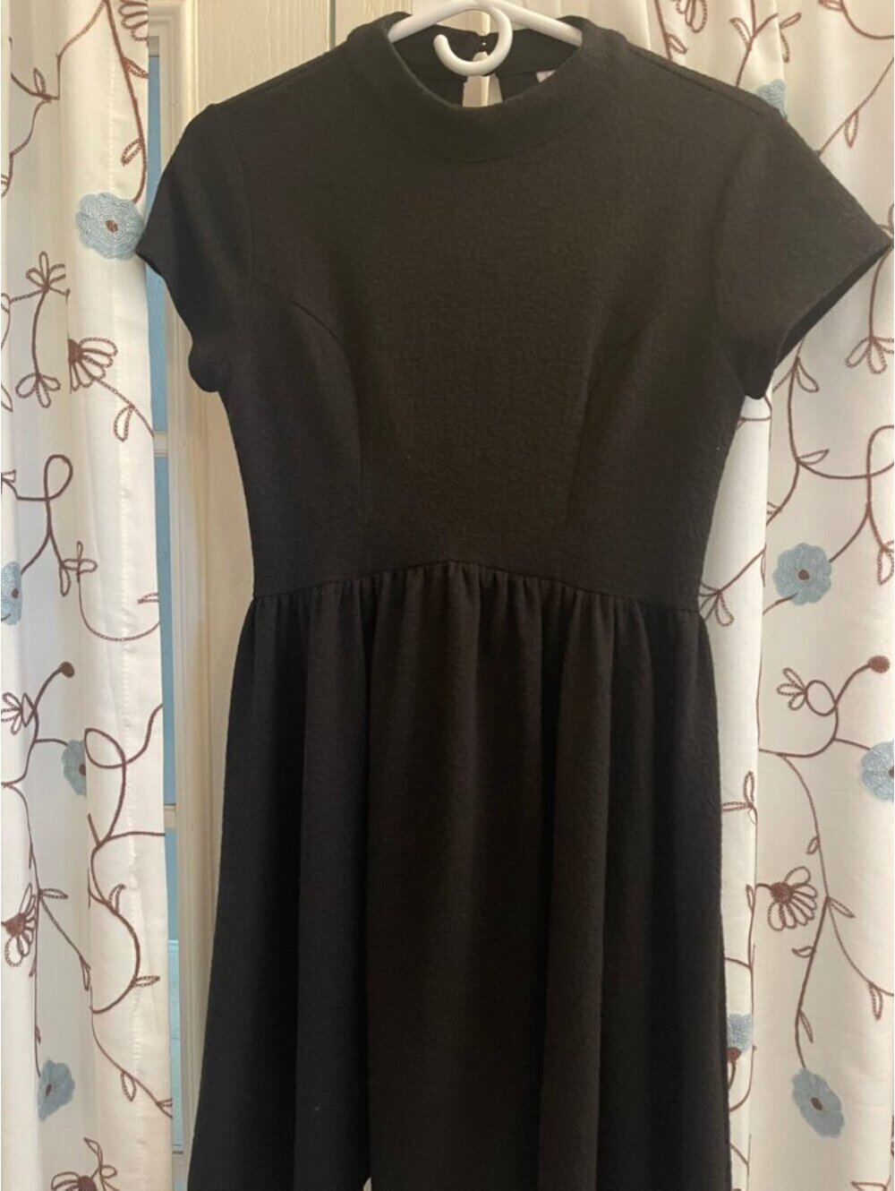 Like New | Xhilaration | M | Black Textured Fit & Flare Dress